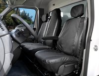 Pokrowce do Opel Movano B od 2010 do 2022 - 3 miejsca DZIELONE OPARCIE Z KŁADZIONYM STOLIKIEM I DZIELONE SIEDZENIE | Seria VIVA