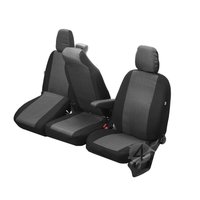 Pokrowce do Opel Movano B od 2010 do 2022 - 3 miejsca DZIELONE OPARCIE Z KŁADZIONYM STOLIKIEM I DZIELONE SIEDZENIE | Seria HERO