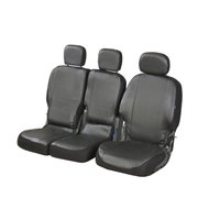 Pokrowce do Renault Kangoo II od od 2008 do 2021 - 3 miejsca DZIELONE I KŁADZIONE OPARCIE, CAŁE SIEDZENIE | Seria VIP